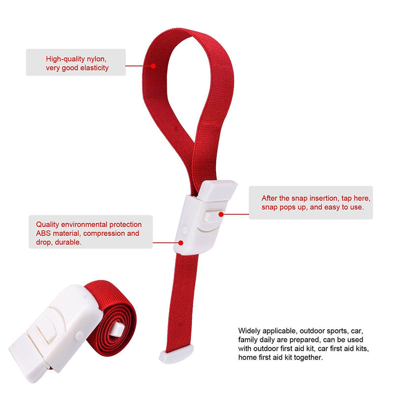[Australia - AusPower] - Elastic Bandage Tourniquets, 4Pack Quick Release Tourniquet Bands for Hunting and Hiking, Household 