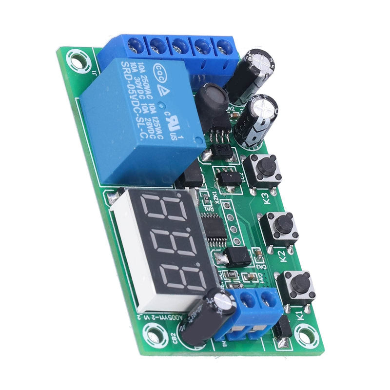 [Australia - AusPower] - DC Current Detection Module Relay Switch Sensor Digital Display Motor Controller Digital Display with Error Calibration Function 12V 