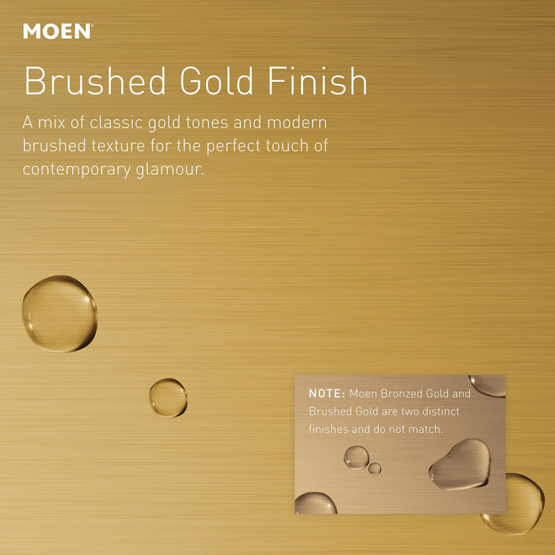 Moen Voss Brushed Gold 24-Inch Bathroom Towel Bar, YB5124BG