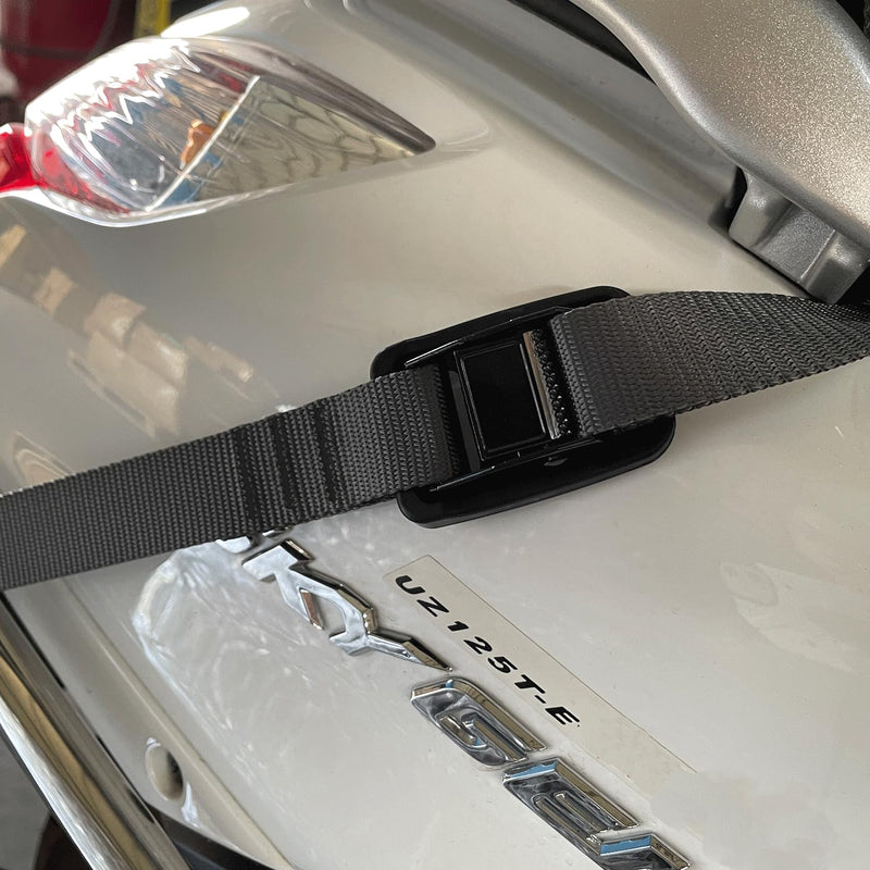 [Australia - AusPower] - Lashing Straps with Cam Buckle Black (Grey (4-Pack), 4 Feet) Grey (4-Pack) 