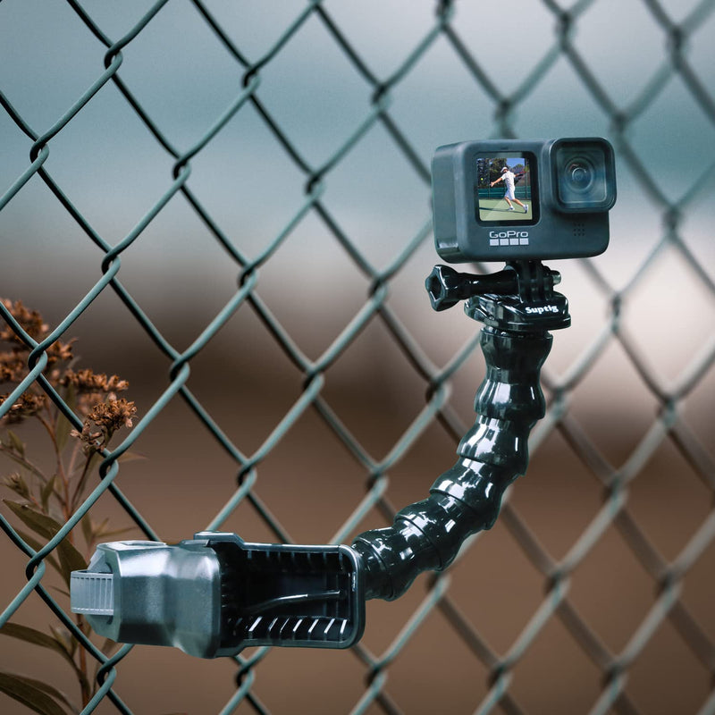 [Australia - AusPower] - Suptig Jaws Flex Clamp Mount Gooseneck Mount for GoPro Hero 12 Hero 11 Hero 10 Hero 9 Hero 8 Hero 7 Hero 6 Hero 5 Hero 4 Session Hero 3+ Hero 3 Akaso EK7000 Arlo Action Cameras 