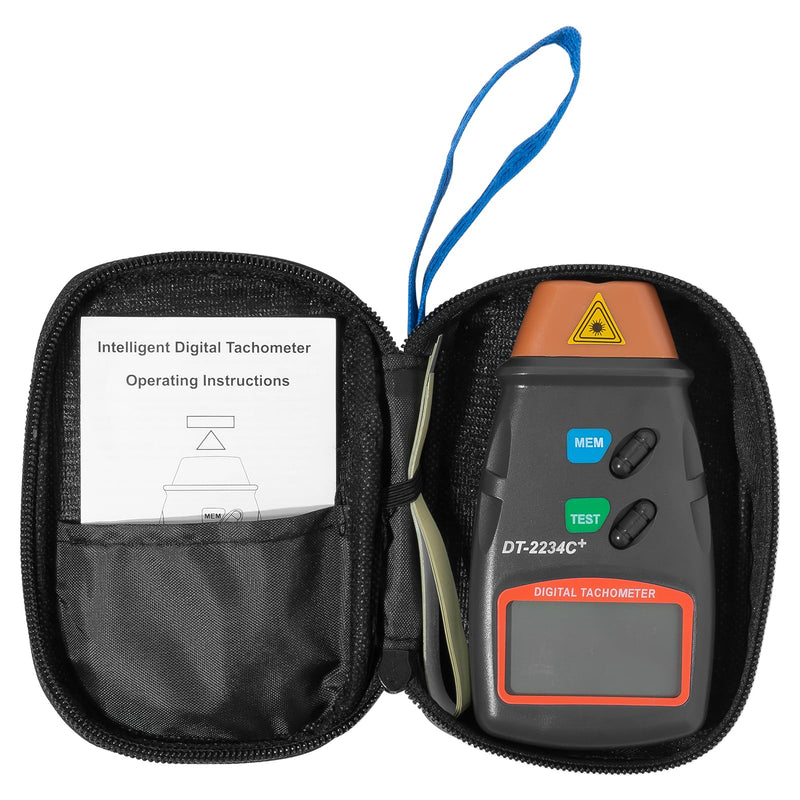 [Australia - AusPower] - Portable Digital Laser Tachometer with Wide Measuring Range, 5-Digit Display Non Contact Tachometer for Motor Maintenance or Model Cars 
