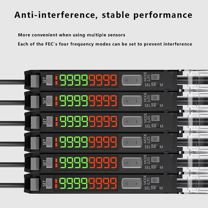 [Australia - AusPower] - FV-22N Fiber Optic Amplifier, Fiber Optic Sensor Proximity Switch; Long Distance Optical Communication Diffusion Induction photoelectric Switch; Comes with Instruction Manual Regular FV-22N 1 