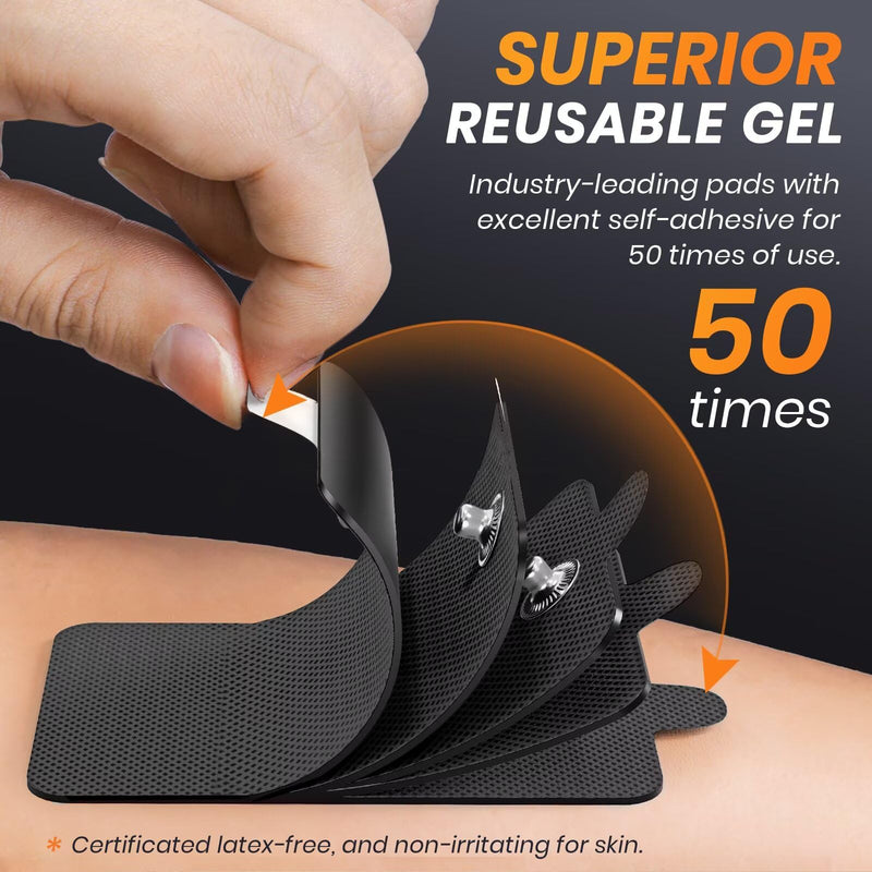 AVCOO 3-in-1 TENS Unit Muscle Stimulator, EMS Massager Machine with 24 Modes & 40 Levels for Shoulder, Back, Neck, Sciatica Pain Relief, Portable-Size Electronic Pulse Massager with 12 Pads, EVA Case