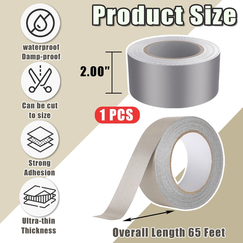 Faraday Cloth Conductive Adhesive High-Shielding Tape Waterproof Conductive Tape for Signal Screens for Electrical Connection EMI Shielding Display Repair Cable Interference Blocking (2 Inch x 65 Ft) 2 Inch x 65 Ft