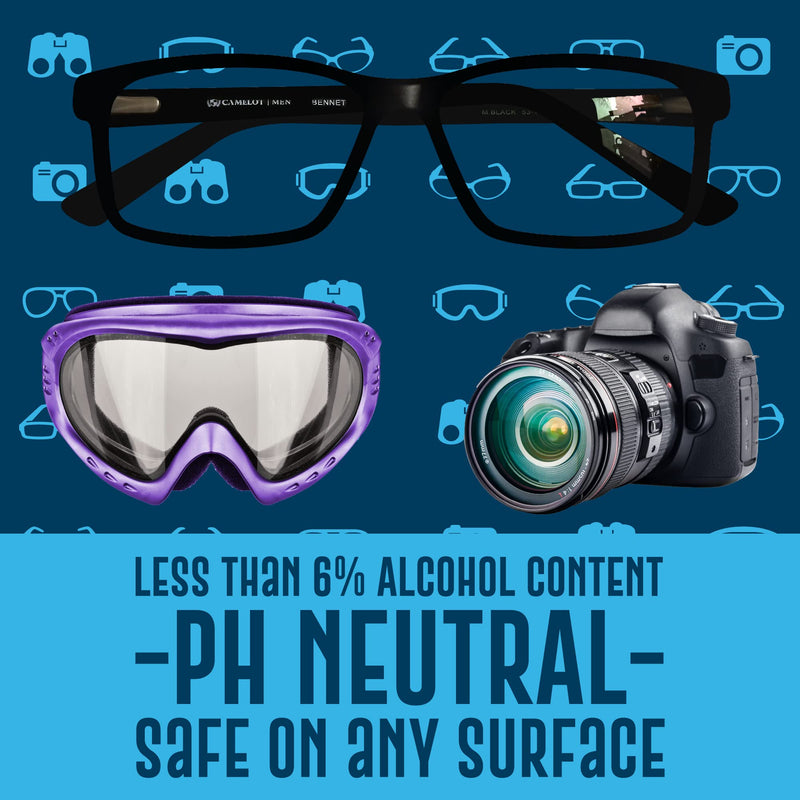 [Australia - AusPower] - Powered by Nano Magic | Lens Cleaner 7oz Value Pack | 1oz Spray, 6oz Refill, Microfiber Cloth | Ideal for Glasses Sunglasses Goggles Glass Phone Smart Devices Coated Lenses Streak-Free 