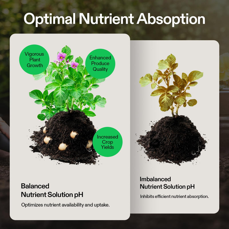 VIVOSUN Digital pH and TDS Meter Kits and pH Up & pH Down Kit, 1 Quart Each, pH Control Kit for Balanced pH Level and Optimal Nutrient Uptake, pH Adjuster Liquid Fertilizer for All Plants and All Grow