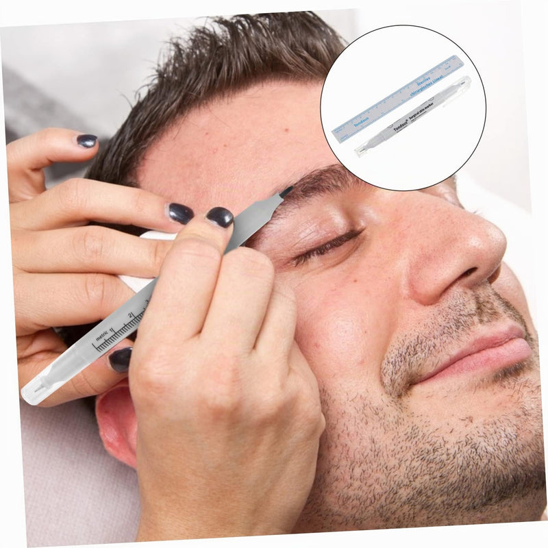 ULTECHNOVO Pack of 10 Medical Double Head Skin Markers for Surgical Marking and Eyebrow Mapping Waterproof Tattoo Pens Precise Lines