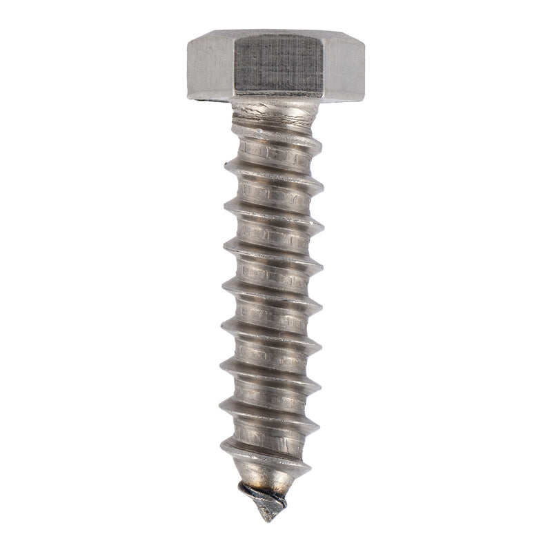 [Australia - AusPower] - 3/8 x 1-1/2 Stainless Lag Bolt (25-Pack) 18-8 Stainless Steel, Heavy Duty Hex Wood Lag Screw, ASME B18.2.1 Commercial/Industrial Grade by Makers Bolt 3/8 x 1-1/2 (25 pack) 