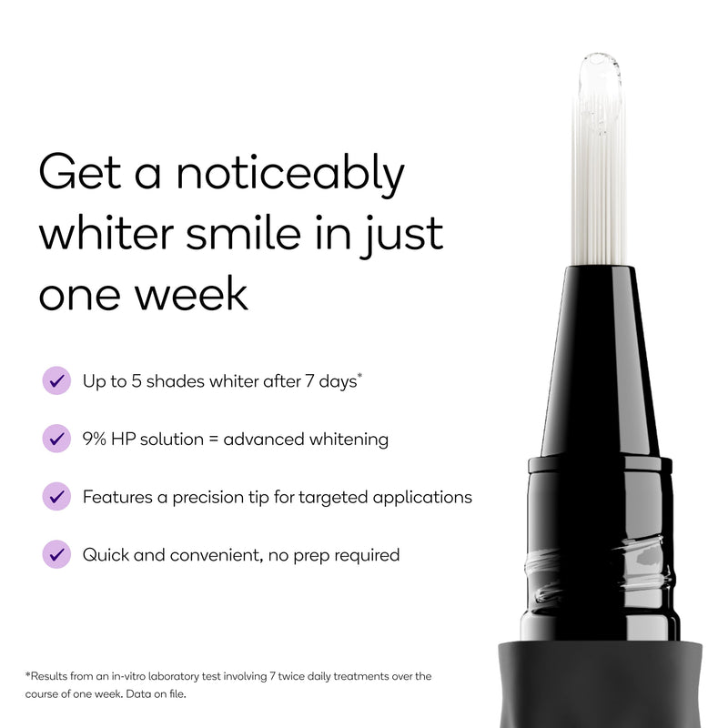[Australia - AusPower] - Burst Precision Whitening Pen, 9% HP, 45 Whitening Treatments, Enamel Safe, Vegan, Paraben Free, Delicious Flavor, 1 Count Black 