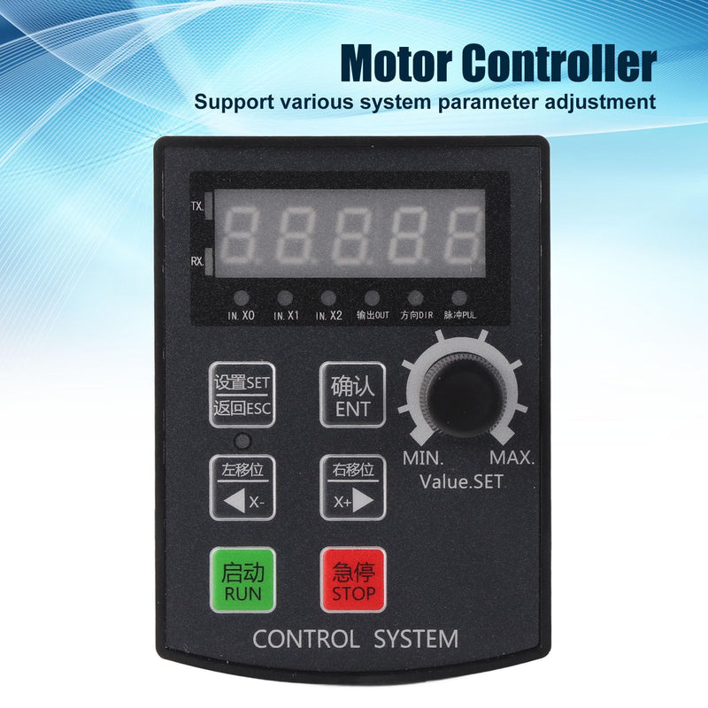 Motor Motion Controller Stepper Servo Motor Control Module with 5-Digit Display DC 12V 24V Limit Switch Communication