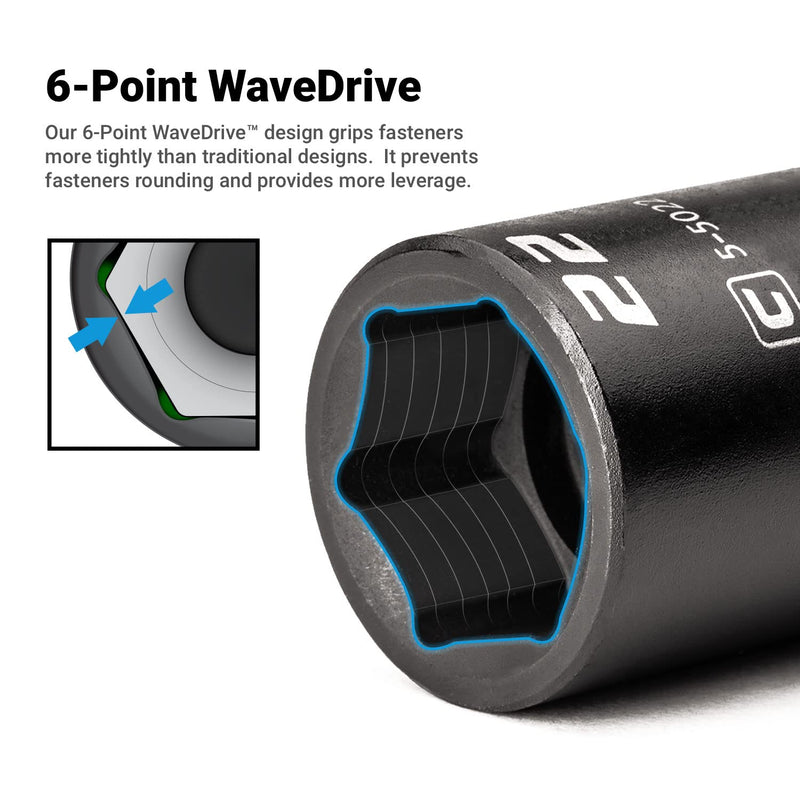 [Australia - AusPower] - Capri Tools 10 mm Shallow Impact Socket, 3/8-Inch Drive, 6-Point, Metric 