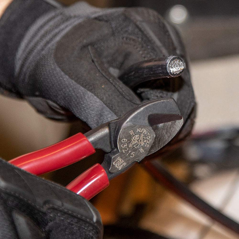 [Australia - AusPower] - Klein Tools 63215 Cable Cutter, Made in USA, High-Leverage 6.5-Inch Compact, Forged From US Made Steel, Ideal for Cutting Aluminum and Copper Cable Compact Cutter 