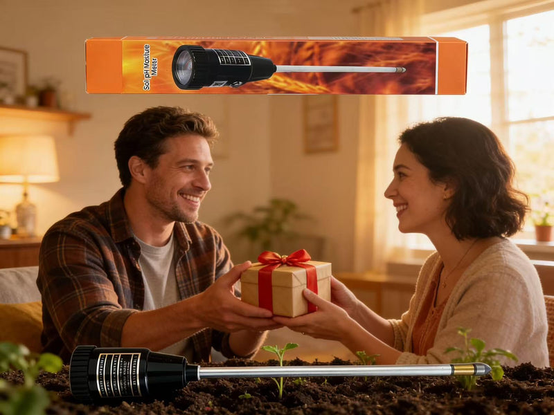 [Australia - AusPower] - Soil Moisture Meter, Quickly detect Soil Acidity and Alkalinity Without the Need for Batteries, Portable Soil ph Meter, Le for Gardens, Lawns, Larms, and Indoor Potted Plants,295 mm Long 