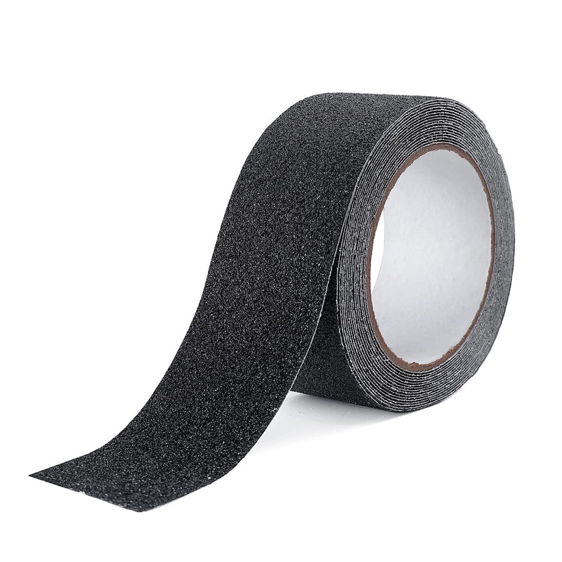 Reniteco Anti Slip Tape - 2" x 16.5Ft, Black Heavy Duty Grip Tape - High Adhesion & Waterproof, No Residue Removal for Outdoor Stairs, Tile, Shower, Bathtub - Extra Grip Safety Tape 10-Black 2in x 16.5Ft