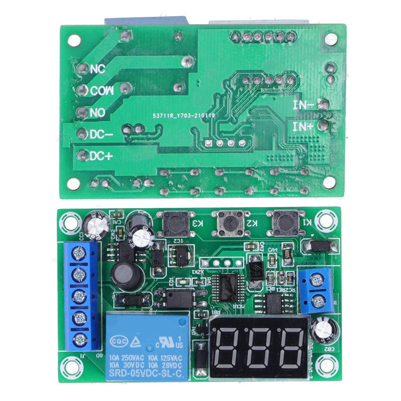 [Australia - AusPower] - DC Current Detection Module Relay Switch Sensor Digital Display Motor Controller Digital Display with Error Calibration Function 12V 