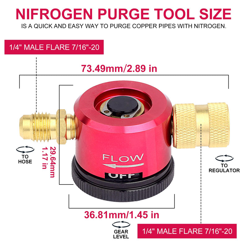 Nitrogen Purge Tool, HVAC Purge Nitrogen Flow Regulator JNPT-01
