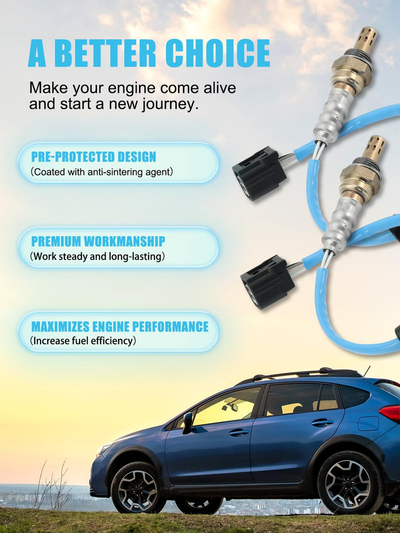 TAUTOY 234-4442 250-24917 O2 Oxygen Sensor 2PCS Downstream for Honda Accord 13-17,CR-V 10-16,Civic Crosstour 12-15, HR-V 16-22,for Acura ILX 13-17,RDX 13-15,TLX 15-20,234-4574,36532REZA01