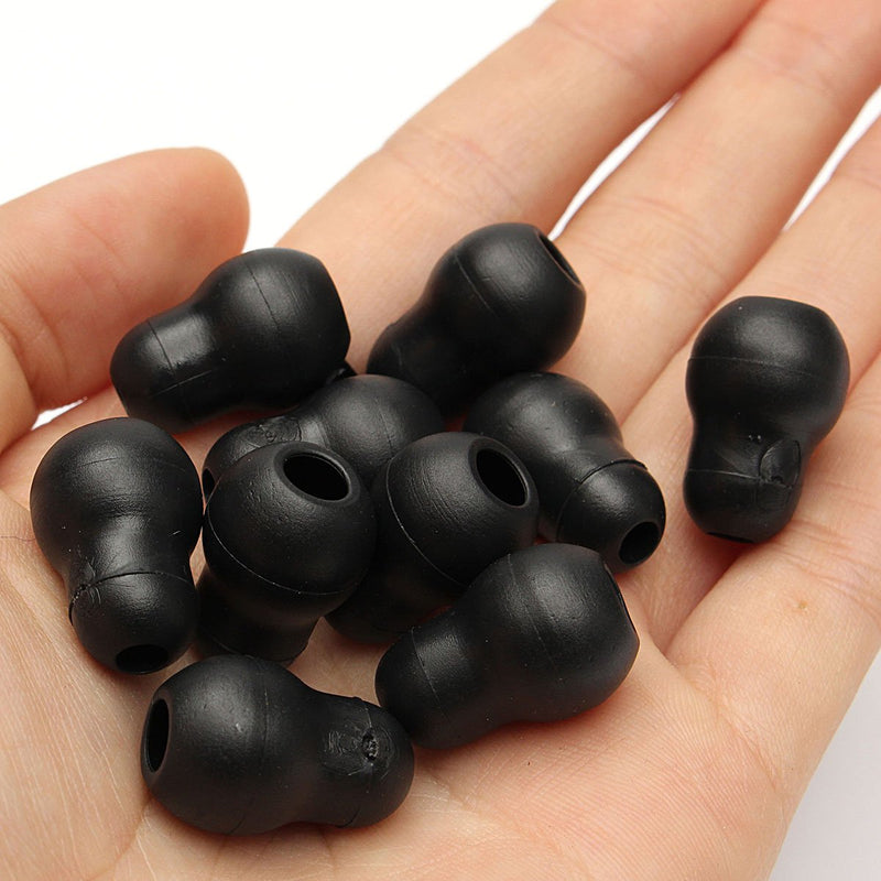 [Australia - AusPower] - 10pcs 2cm Silicone Black Super Soft Earplug Eartips Earpieces For Littmann Stethoscope 