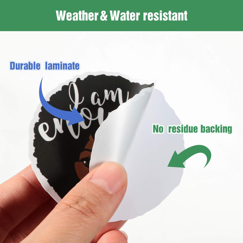 [Australia - AusPower] - Zonon 100 Pieces Melanin Stickers Black Girl Pop Singer Computer Decal for Laptop Water Bottles Skateboard Graffiti Patches, Trendy Waterproof Vinyl Stickers for Teens (Stylish) Stylish 