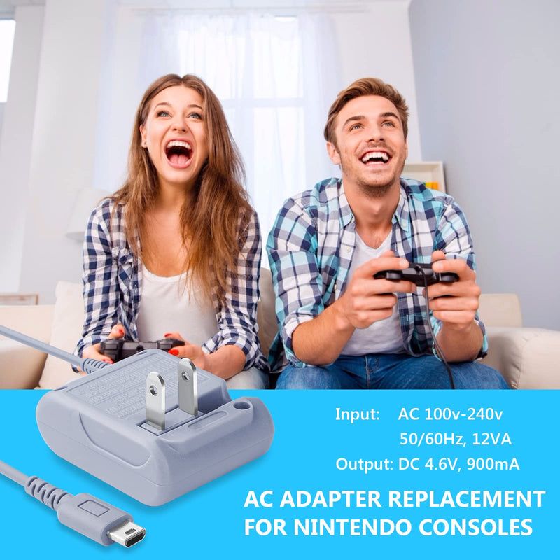 [Australia - AusPower] - DS Lite Charger Replacement for Nintendo DS Lite, AC Adapter Wall Plug Compatible with NDSL Charger (100-240v) 