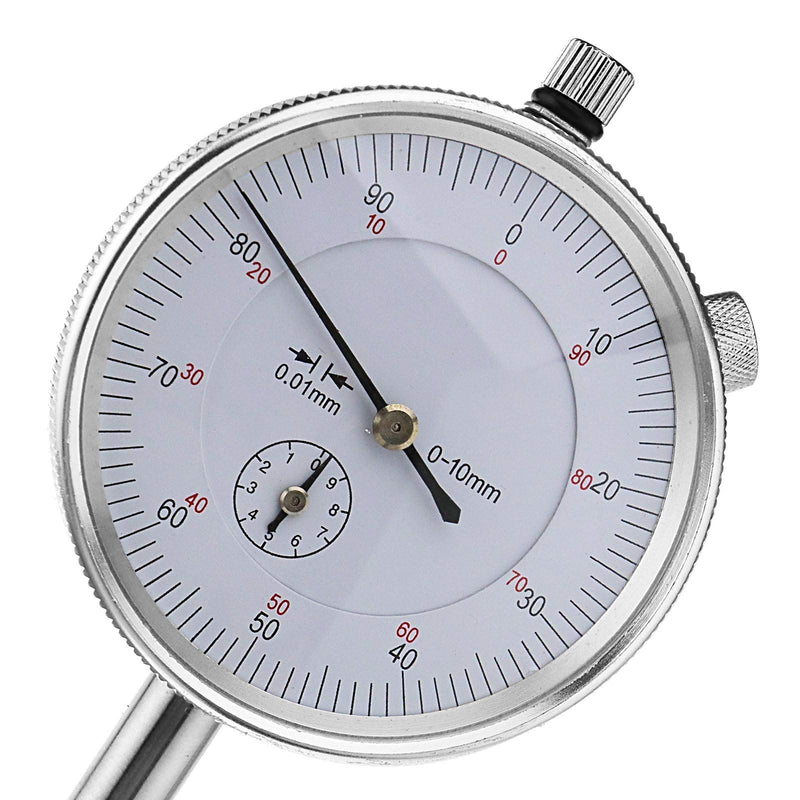 [Australia - AusPower] - Metric Dial Indicator Set with 50 and 100mm Extension Stem Rod 0-10MM Range Measuring 0.01mm Accurate 