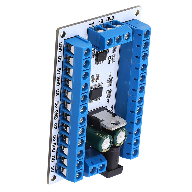 [Australia - AusPower] - DS18B20 8-Channel Digital Temperature Sensor Module Voltage Range 6-24V 8-13mA for Industrial Automation HVAC Systems 