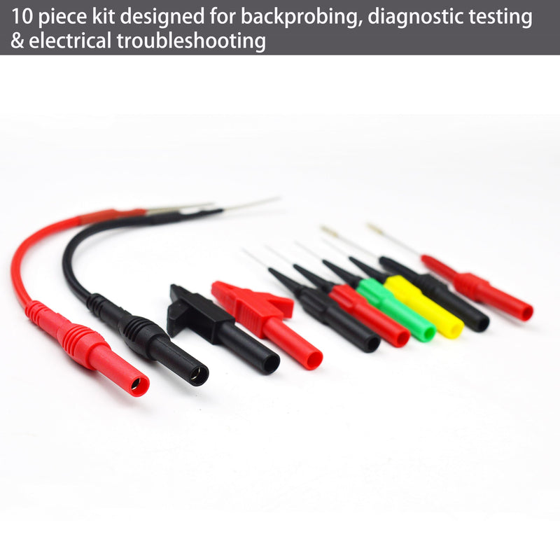 [Australia - AusPower] - Back Test Probe Kit, Backprobing, Diagnostictesting,Electrical Troubleshooting Automotive Test Lead Kit (ZIBOO 804) ZIBOO 804 