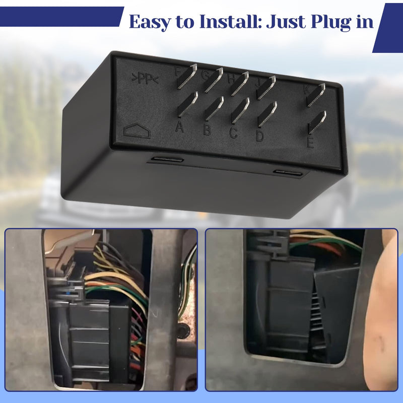 [Australia - AusPower] - JWEELY LM487 LED Flasher Relay Hazard Warning and Turn Signal, Blinker Relay Fix Hyper Flash Created by LED Bulb for 03-06 Cadillac Chevy GMC Hummer, Replace 10383321 15231201 