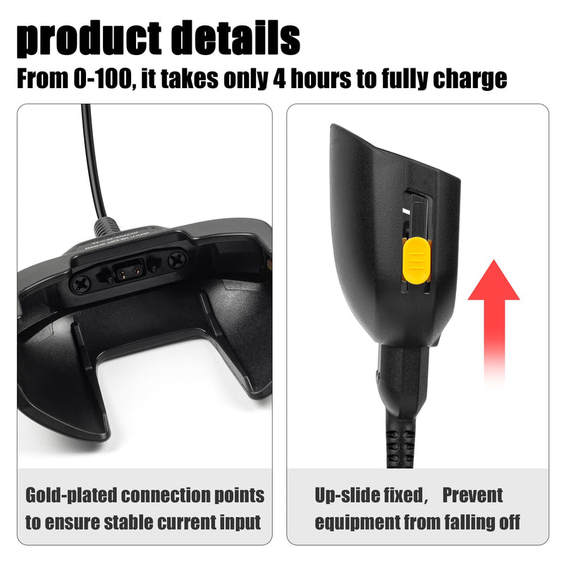 [Australia - AusPower] - Sicimly TC77 Charger,for Zebra for Symbol TC70 TC72 TC70X TC75 TC75X TC77HL TC720L TC75EK TC700H TC700K,5.75ft PDA Android Barcode Scanners Charger (Includes Power Supply). 