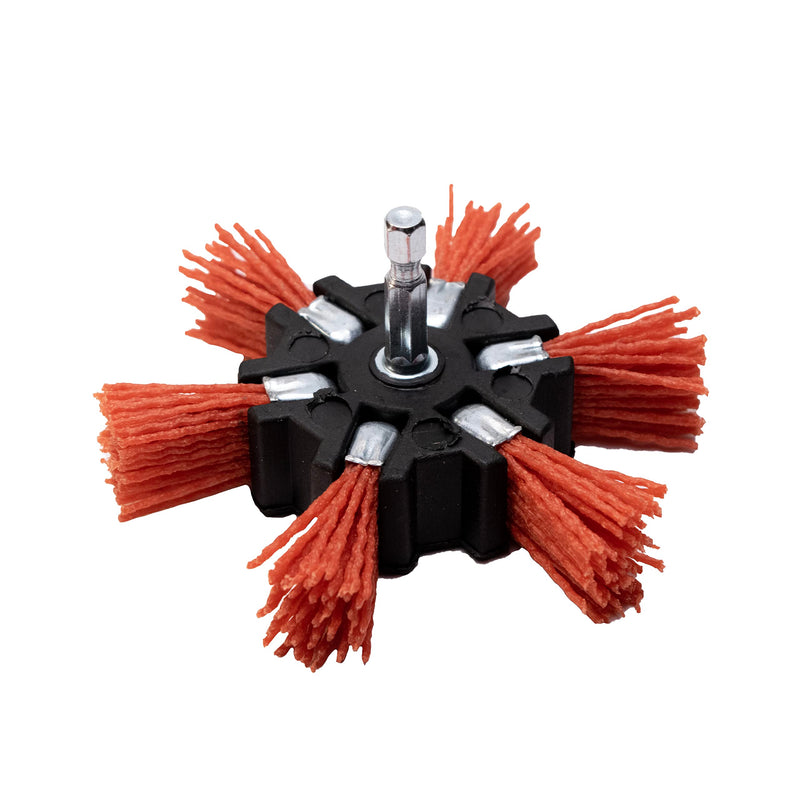 [Australia - AusPower] - Century Drill and Tool 77341 Coarse Nylon Flap Brush, 4-Inch (80 Grit) 4" Coarse 