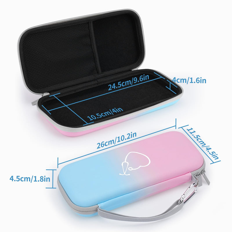 [Australia - AusPower] - Yinke Stethoscope Case for 3M Littmann Classic III, Lightweight II S.E, MDF Acoustica Deluxe, Cardiology IV Stethoscopes -Extra Room Medical Scissors Reflex Hammer Penlight, Ideal Gift Nurse Doctor Gradient-PU Leather 