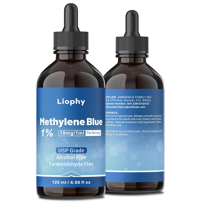 Methylene Blue, Methylene Blue Droplet, 1% USP, 4.06 Fl Oz