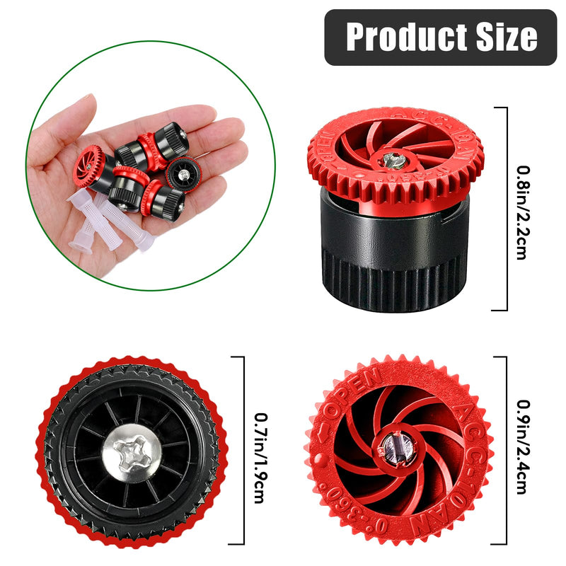[Australia - AusPower] - 10 Pieces Variable Arc Nozzle, Replacement Pop-up Sprinkler Heads Compatible with Most of Adjustable Pop Up Sprinklers Spray Head for Garden Lawn Irrigation (10AN) 