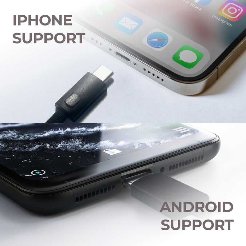 [Australia - AusPower] - EMF Detector Rechargeable Radio Frequency Electromagnetic Field Radiation Meter 4-in-1 Handheld Digital Cell Phone 5g Detector with Dosimeter Mobile and WiFi Signal Strength Meter (Black Charging) Black Charging 