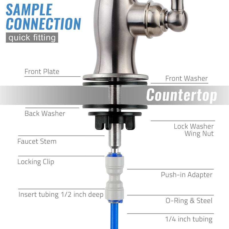 iSpring GK1-ORB Reverse Osmosis Drinking Water Faucet, High Spout RO Faucet for Under Sink Water Filtration Systems Oil Rubbed Black