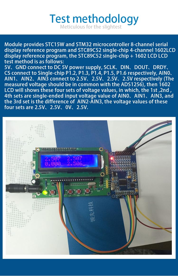 [Australia - AusPower] - DollaTek ADS1256 24bit 8channel ADC AD Module High Precision ADC Acquisition Data 