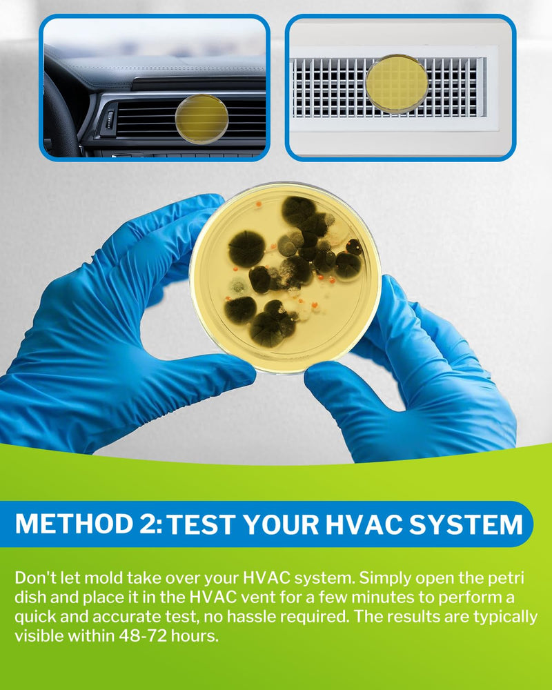 [Australia - AusPower] - Mold Test Kit for Home - 6 Detection Tests,DIY Test Kit for Indoor Air and Household Surface Detection, Includes Detailed Mold Identification Guide and Free Lab Analysis 