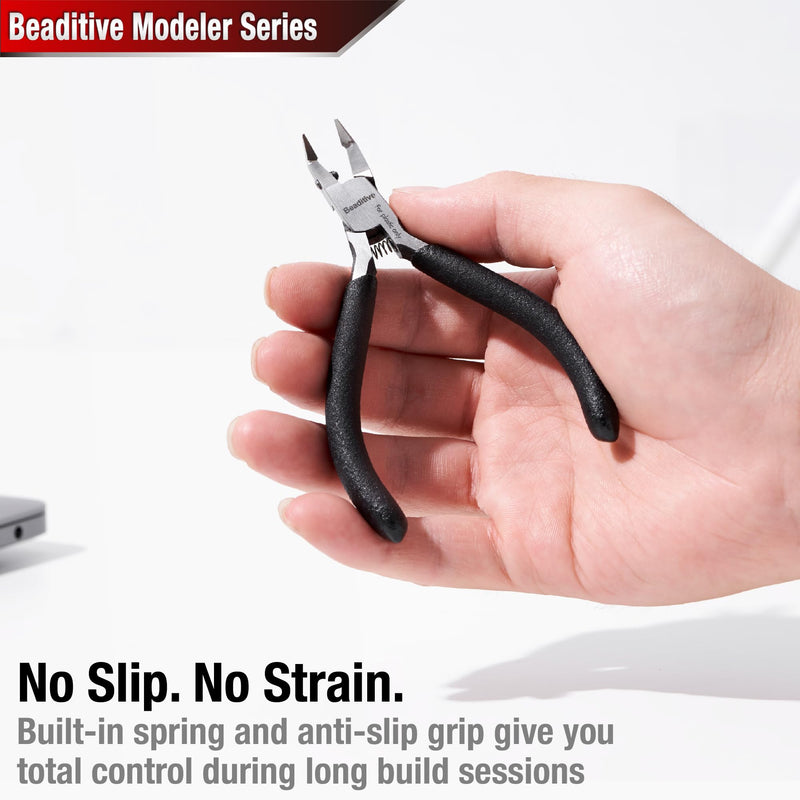 [Australia - AusPower] - Beaditive Single Blade Nipper for Plastic Model - Plastic Sprue Cutter - Gunpla, Gundam Model, Scale Model Building (Angled) Angled 