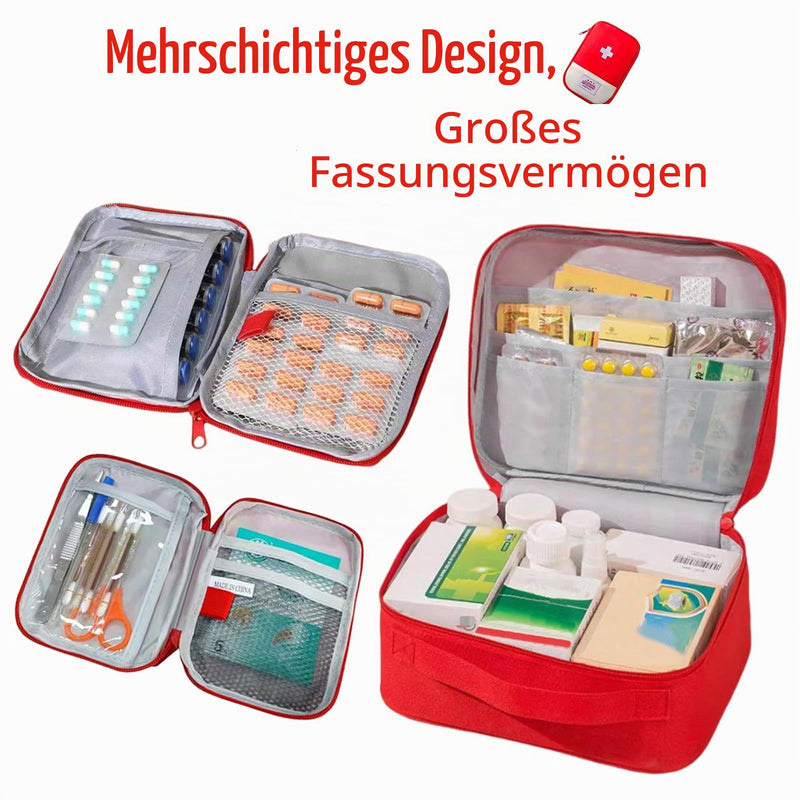Travel Pharmacy Bag Empty Pack of 3 Medicine Bag Travel Holiday Medicine Bag Small and Large Bag Medicine Storage Travel Pharmacy Bag First Aid Bag Empty
