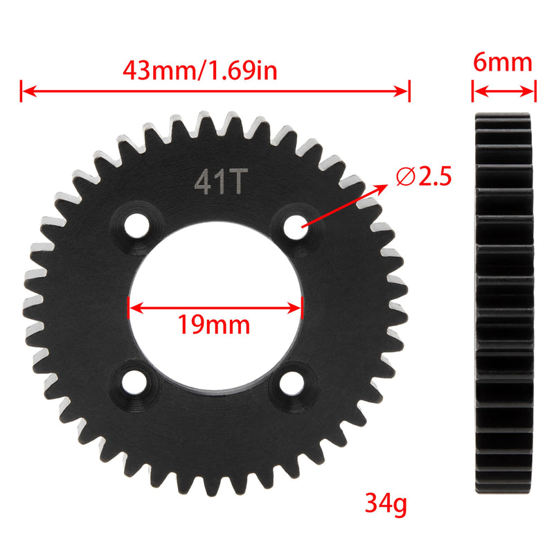 [Australia - AusPower] - DKKY Spur Gear for Losi 1/10 Tenacity Lasernut 4X4 Rock Racer (41T) 41T 
