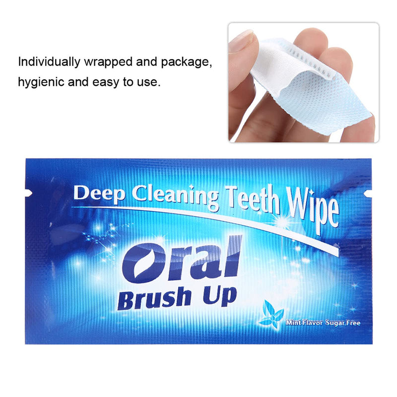 50 Pcs Teeth Cleaning Cloth Teeth Cleaning Tool for Mouth and Deep Cleaning