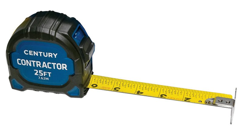 [Australia - AusPower] - Century Drill & Tool 72841 Contractor Fractional/Metric Tape Measure, 25 Foot 7.6 m 