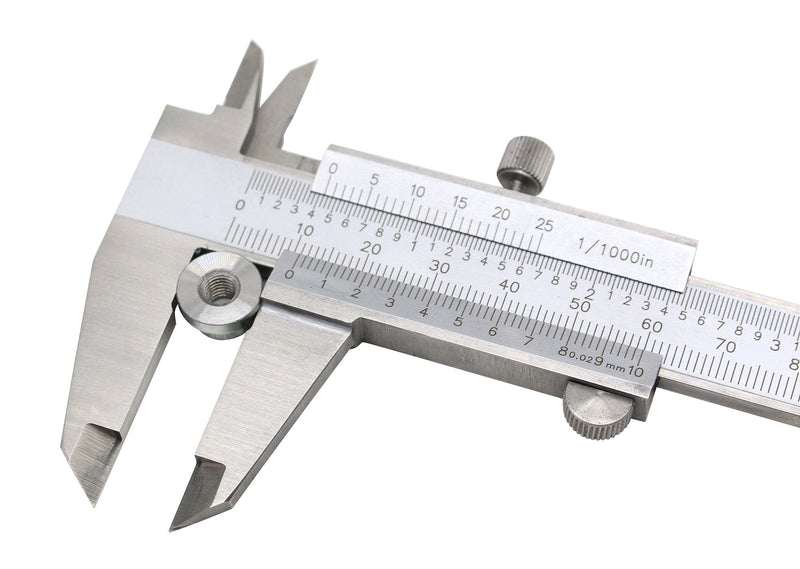 [Australia - AusPower] - Vernier Caliper, 0-6 Inch/150mm Precision Measuring Tool, Durable Stainless Steel Caliper for Accurate Measurements 0-6" 