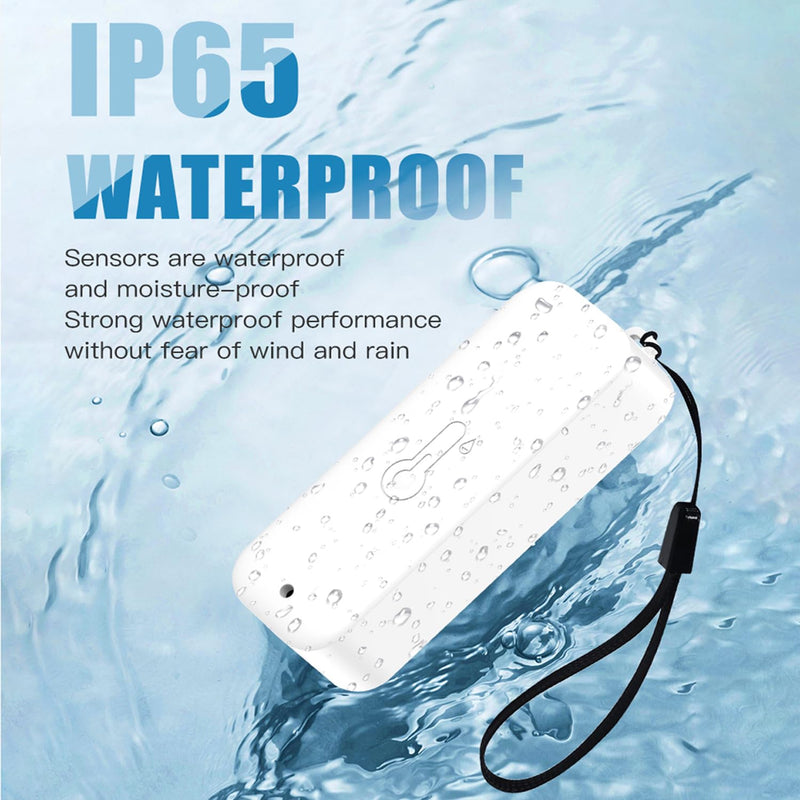 WiFi Hygrometer Thermometer Indoor Outdoor: Smart Temperature and Humidity Sensor with App Notification and Data Storage, 150m Range, Compatible with Alexa, 4 Sensors +1 Base Station 1Base Station+4 Sensors