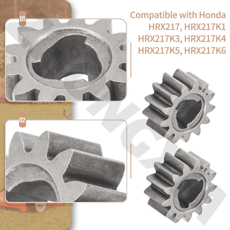 [Australia - AusPower] - 2 Pack 42661-VH7-000 Pinion Gear 13T Compatible with HD HRR216 HRX217 HRX217K1 HRX217K2 HRX217K3 