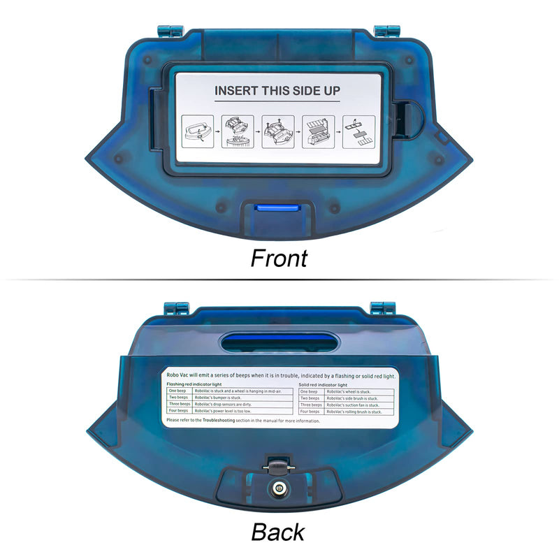 Garbage fighter Dust Bin Box for Eufy RoboVac 11S, 30, 30C, 12, 15C, 35C, G30 Robot Vacuum Cleaner Part Accessories - High-Capacity Replacement Dustbin for Improved Robot Vacuum Performance