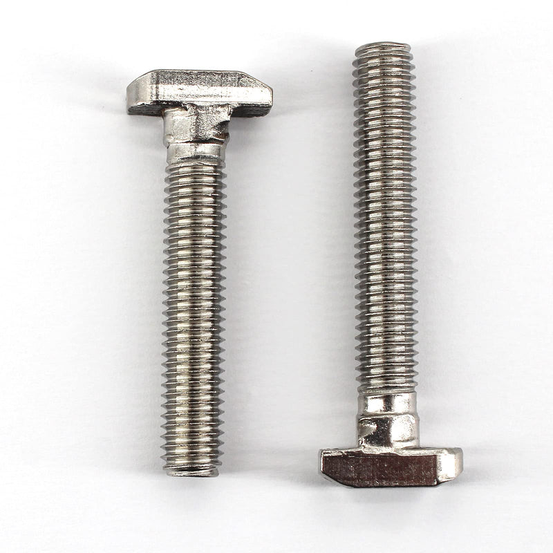 [Australia - AusPower] - 20Pcs M8x30mm 304 Stainless Steel T-Slot Bolt 40 Series Aluminum Profile T-Shaped Screw Bolt Fastener 17.8mm Head Size M8x30 
