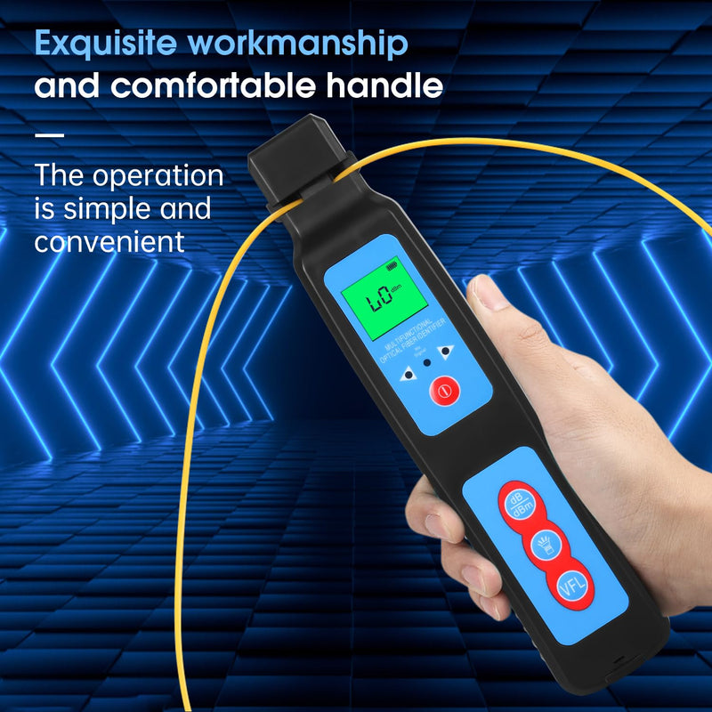 [Australia - AusPower] - Live Fiber Optic identifier 800~1700nm Built in 10Km Visual Fault Locator & LED, Fiber Traffic Identifier SM/MM 