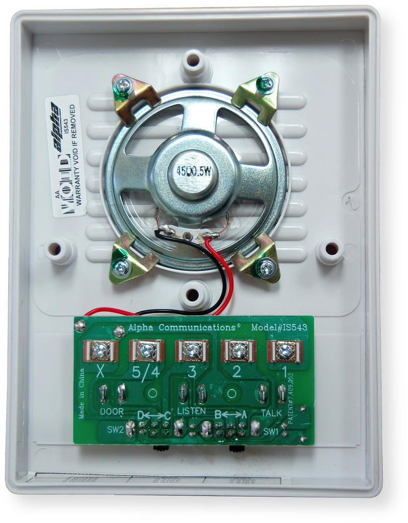 [Australia - AusPower] - IS543 Universal Intercom Station, Door Entry, Call Button Functionality, Remote Access, Clear Audio, Durable Construction 